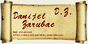 Danijel Zarubac vizit kartica